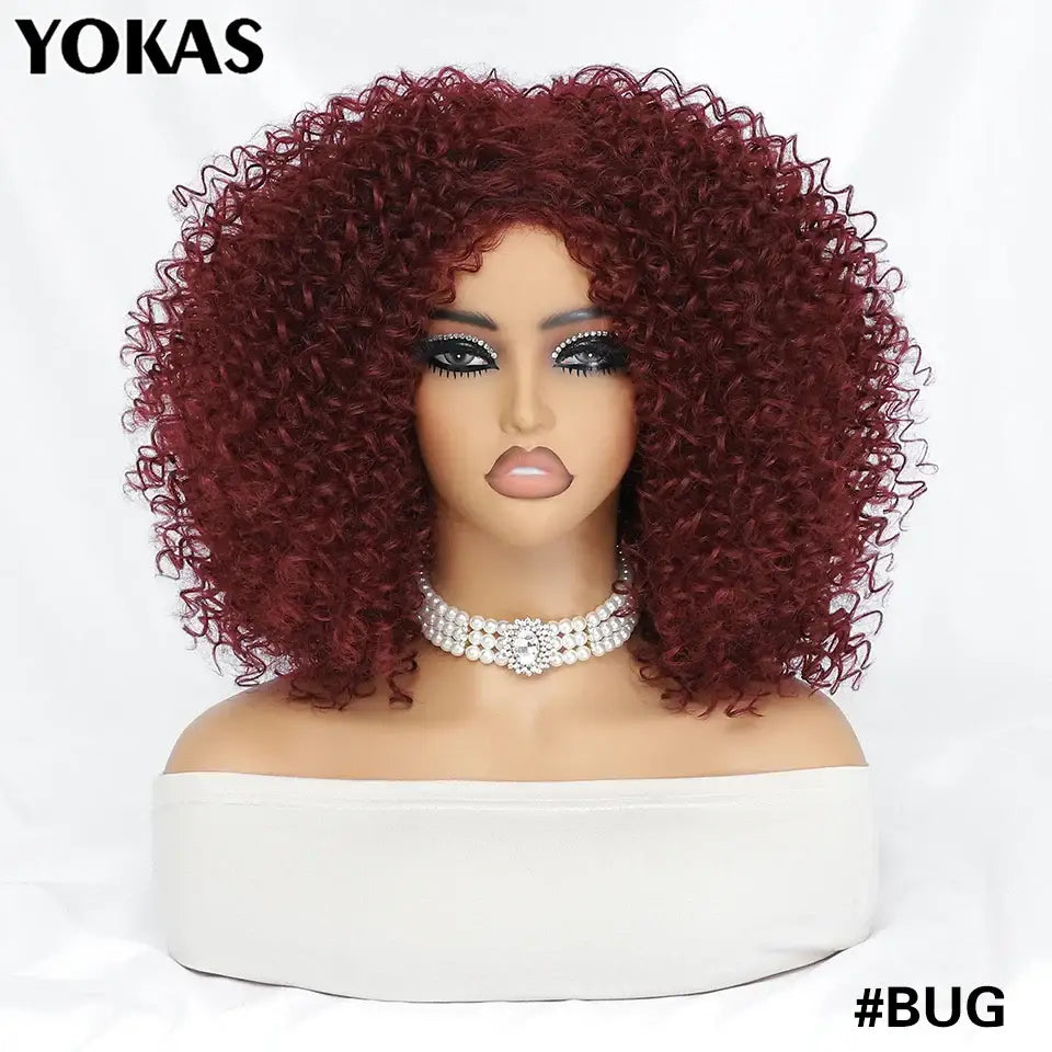 New Arrivals: Trendy Styles and Afro Kinky Wigs for Every Occasion - Bug / 1pc / 14inches