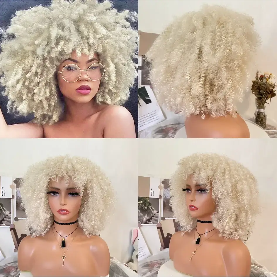 New Arrivals: Trendy Styles for Ombre Afro Kinky Looks - Platinum Blonde