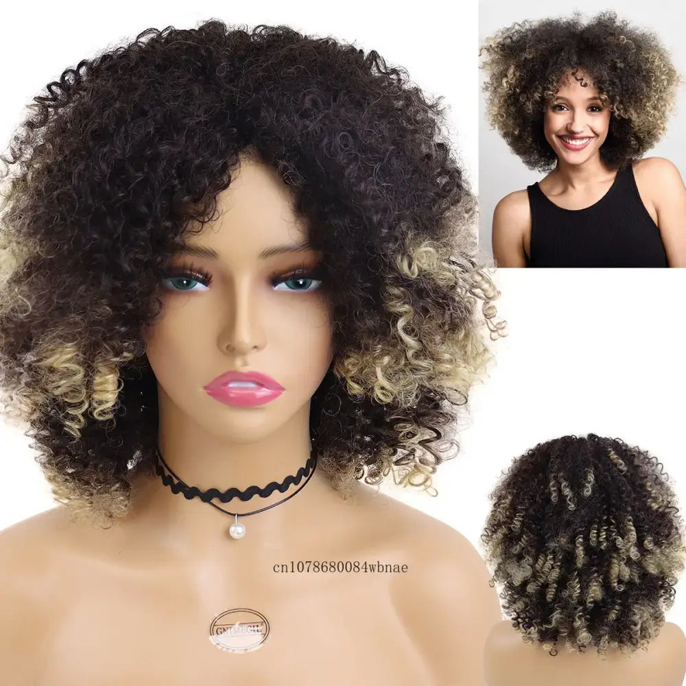 New Arrivals: Unique Black Afro Curly Wigs and Products - Brown