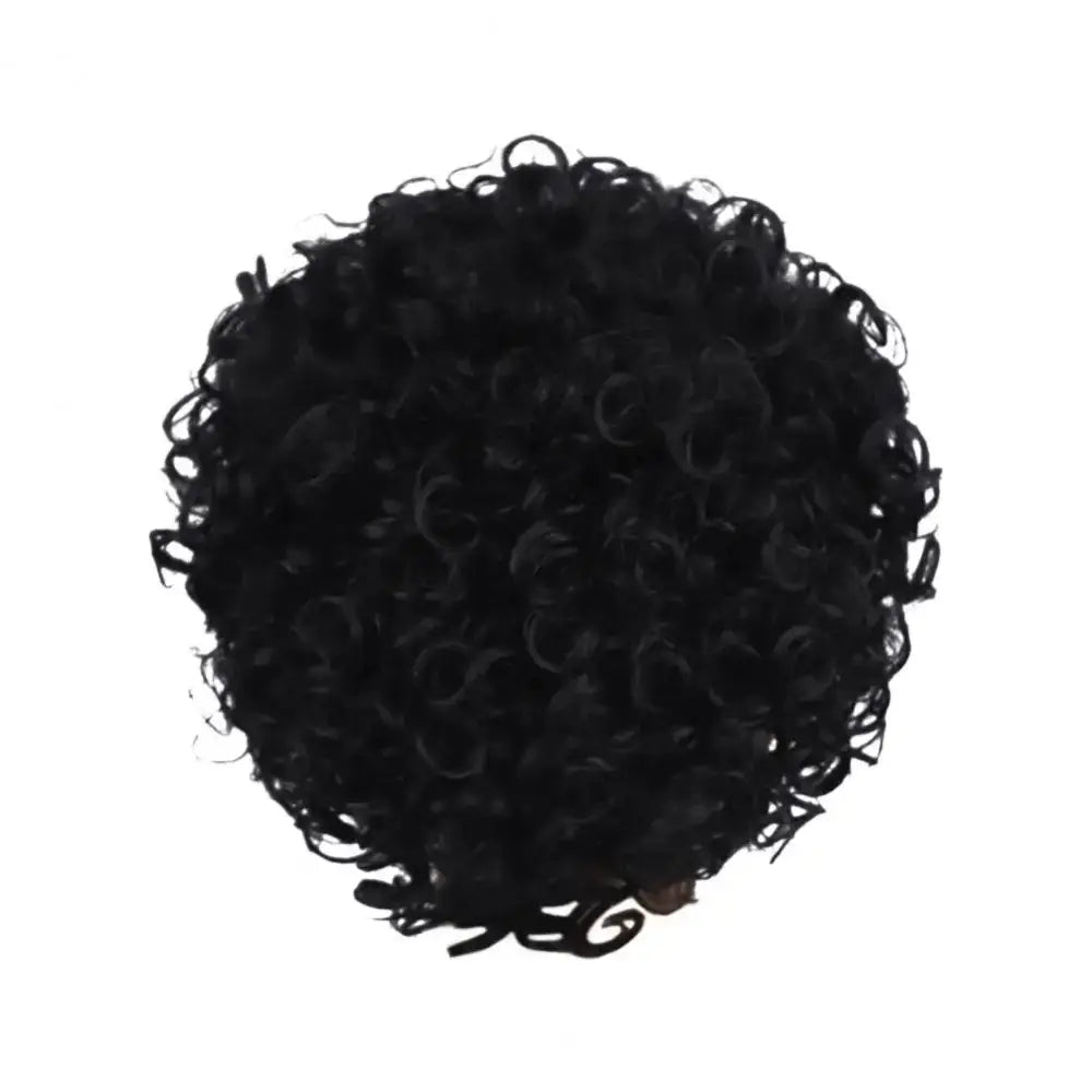 New Arrivals: Women Afro Heat-Resistant Wigs for Effortless Style - Black