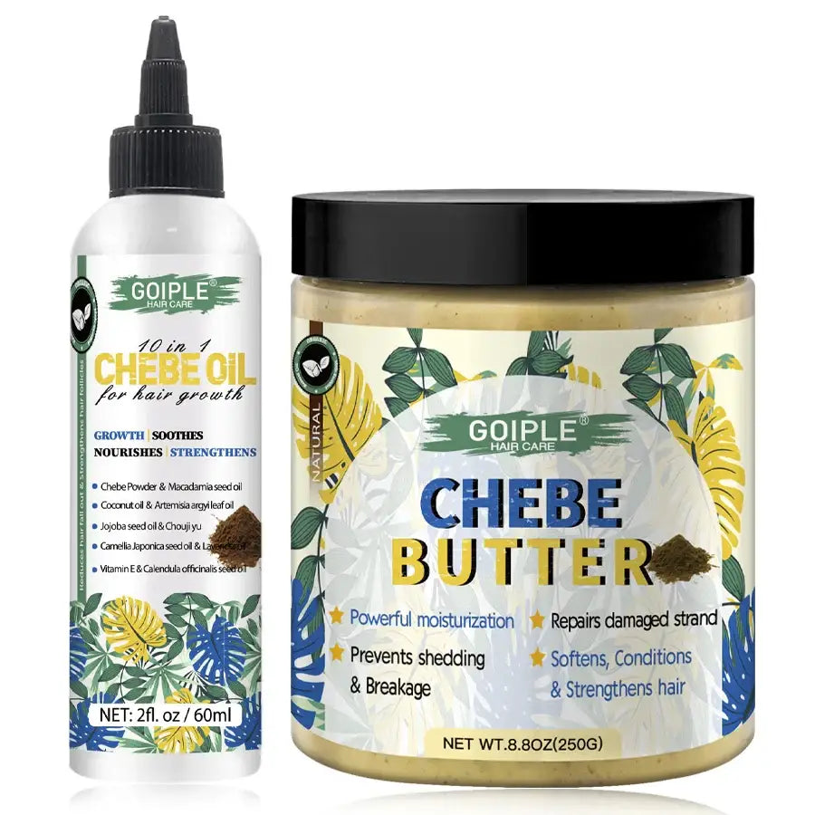 Nourish Curls with Chebe Butter and Hair Masks for Natural Beauty - 60ml n 250g butter