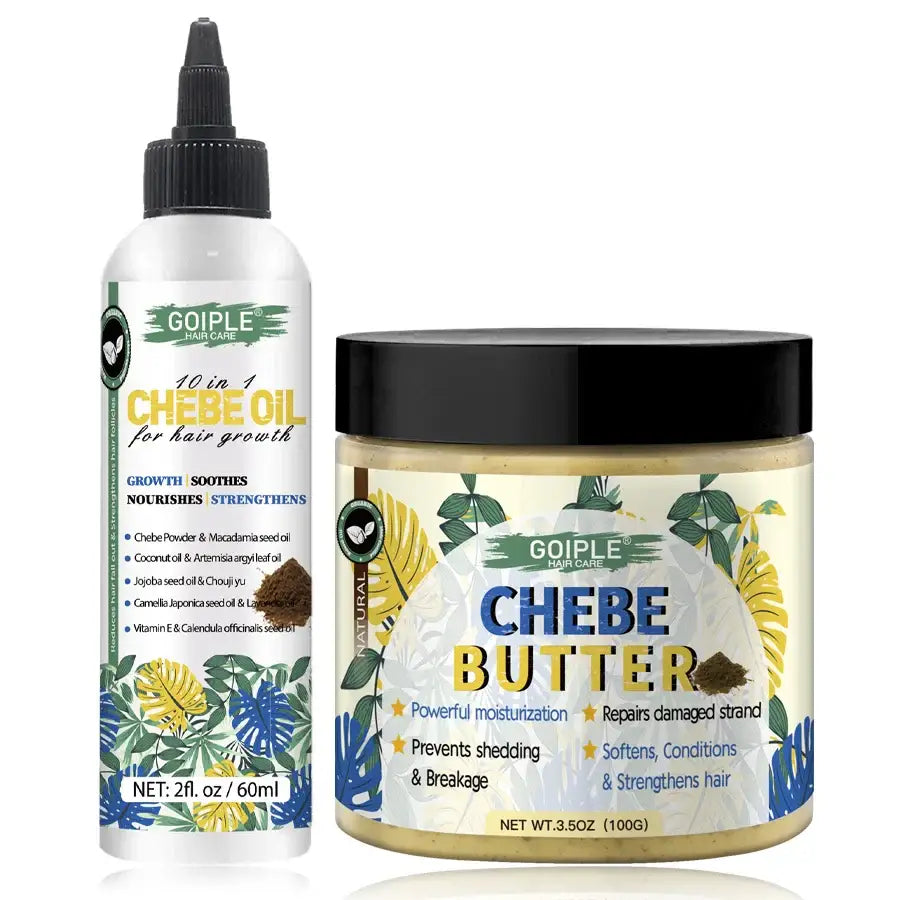 Nourish Curls with Chebe Butter and Hair Masks for Natural Beauty - 60ml n 100g butter