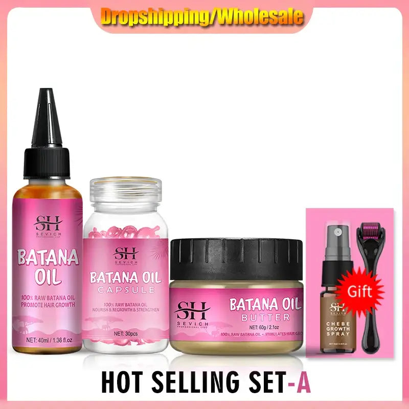 Nourish Your Hair with Batana Oil for Healthy Hair Growth at Queen Afro - Hot selling set