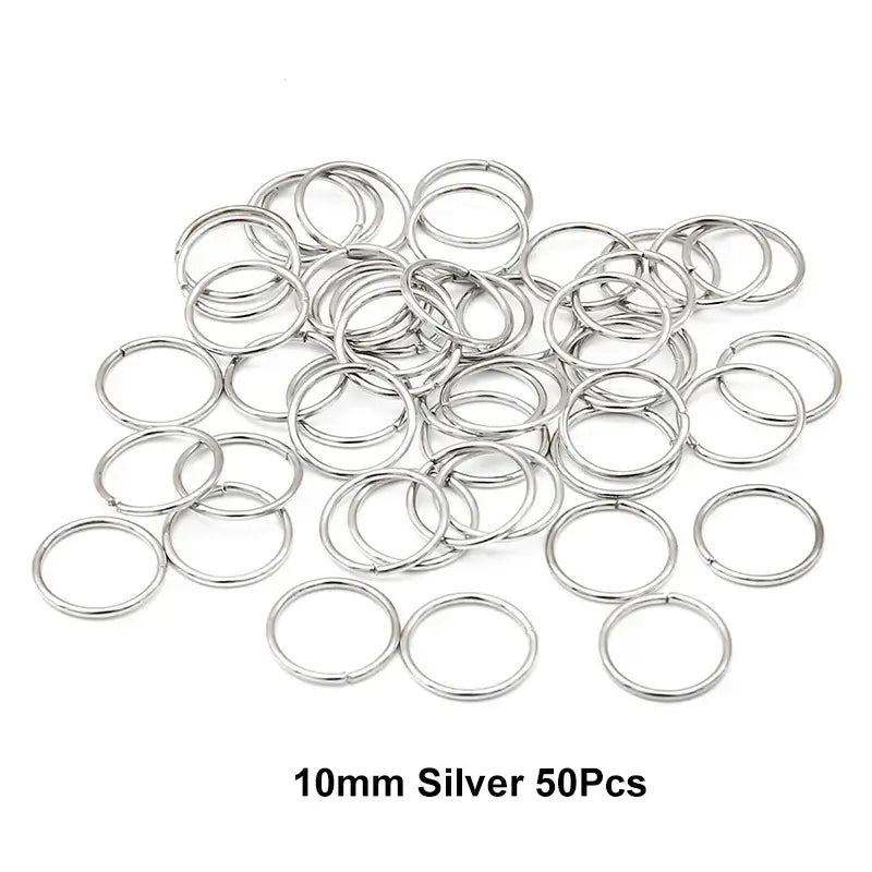 Nourish Your Hair with Queen Afro’s Braid Rings and Care Products - 10mm Silver 50Pcs