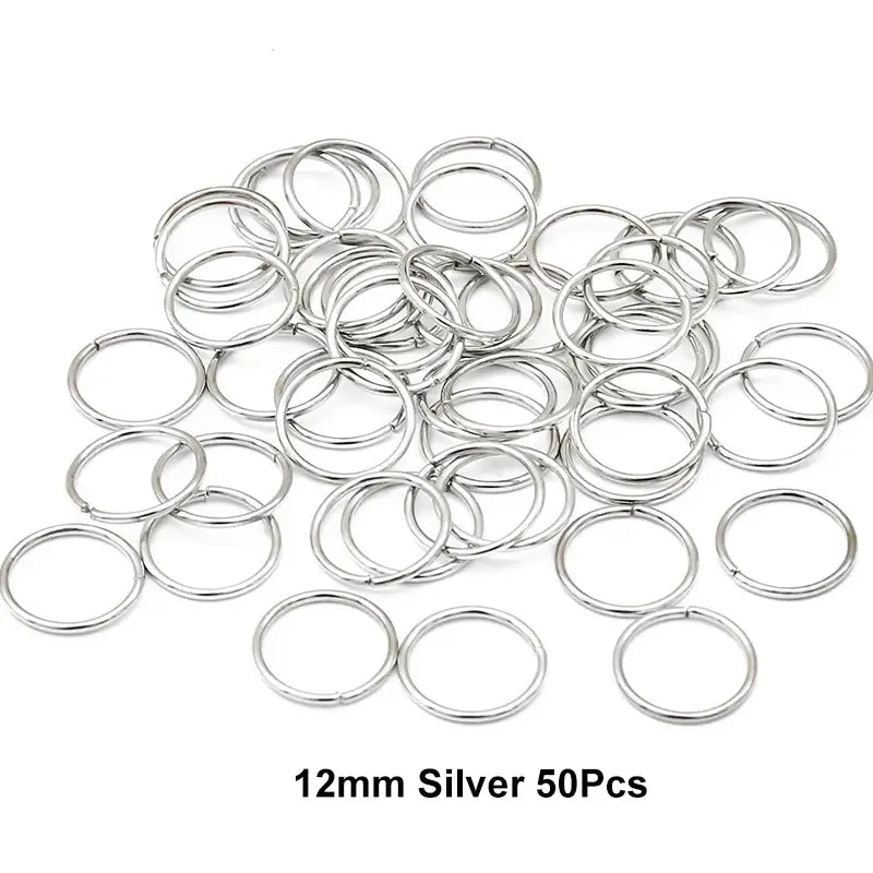 Nourish Your Hair with Queen Afro’s Braid Rings and Care Products - 12mm Silver 50Pcs