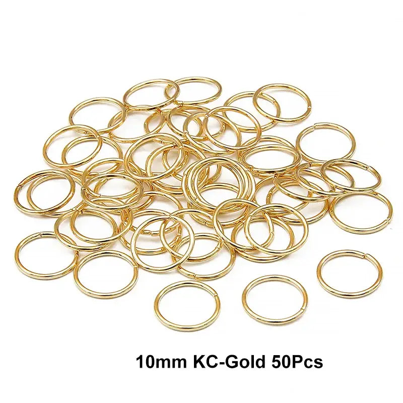 Nourish Your Hair with Queen Afro’s Braid Rings and Care Products - 10mm KCGold 50Pcs