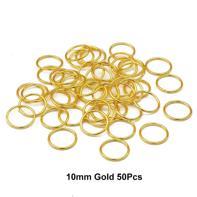 Nourish Your Hair with Queen Afro’s Braid Rings and Care Products - 10mm Gold 50Pcs