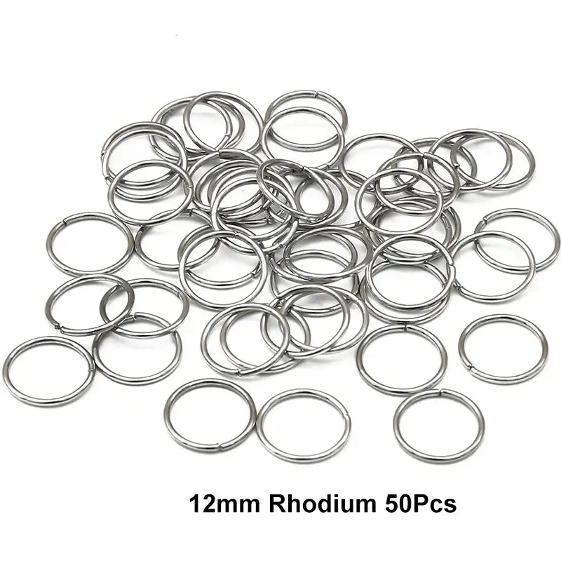 Nourish Your Hair with Queen Afro’s Braid Rings and Care Products - 12mm Rhodium 50Pcs