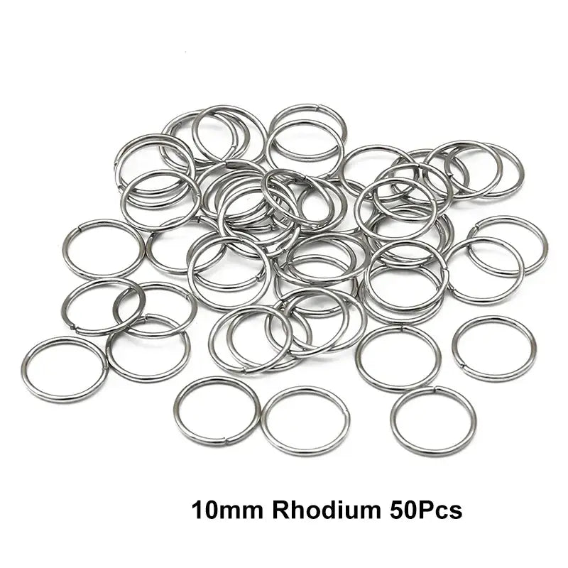 Nourish Your Hair with Queen Afro’s Braid Rings and Care Products - 10mm Rhodium 50Pcs