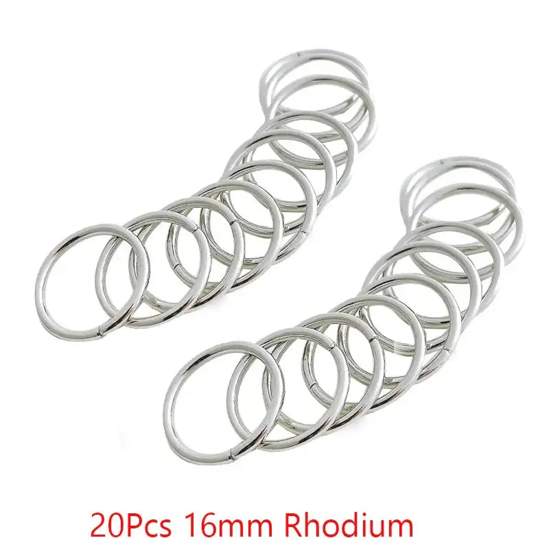 Nourish Your Hair with Queen Afro’s Braid Rings and Care Products - 16mm Rhodium 20Pcs