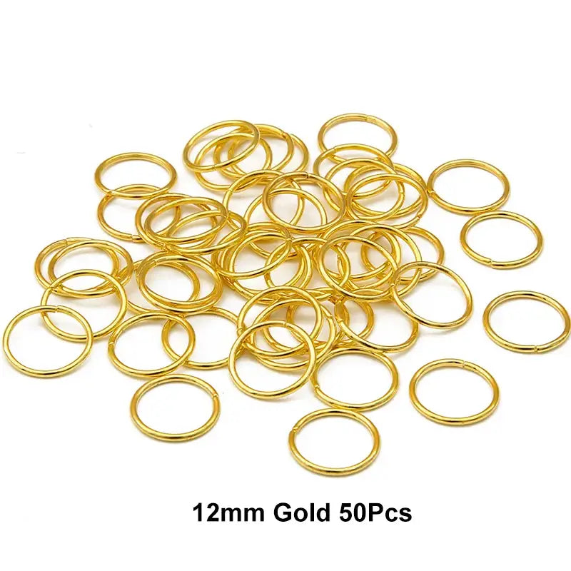 Nourish Your Hair with Queen Afro’s Braid Rings and Care Products - 12mm Gold 50Pcs