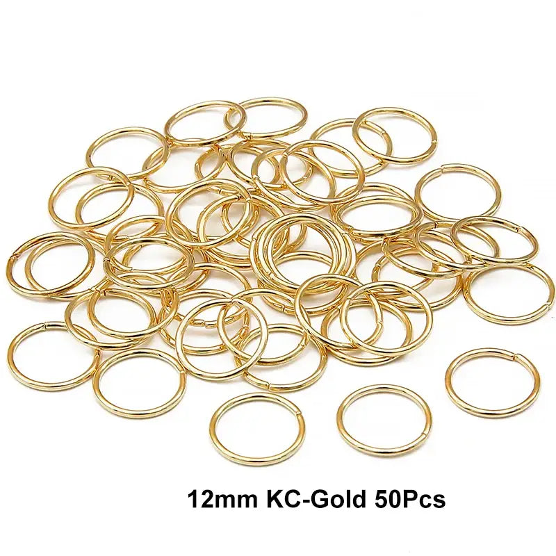 Nourish Your Hair with Queen Afro’s Braid Rings and Care Products - 12mm KCGold 50Pcs