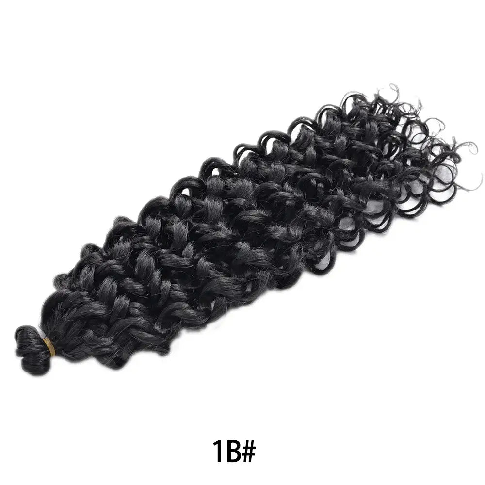 Ombre Deep Wave Hair Extensions for Natural Beauty and Confidence - 1B / 24inches / 6Pcs