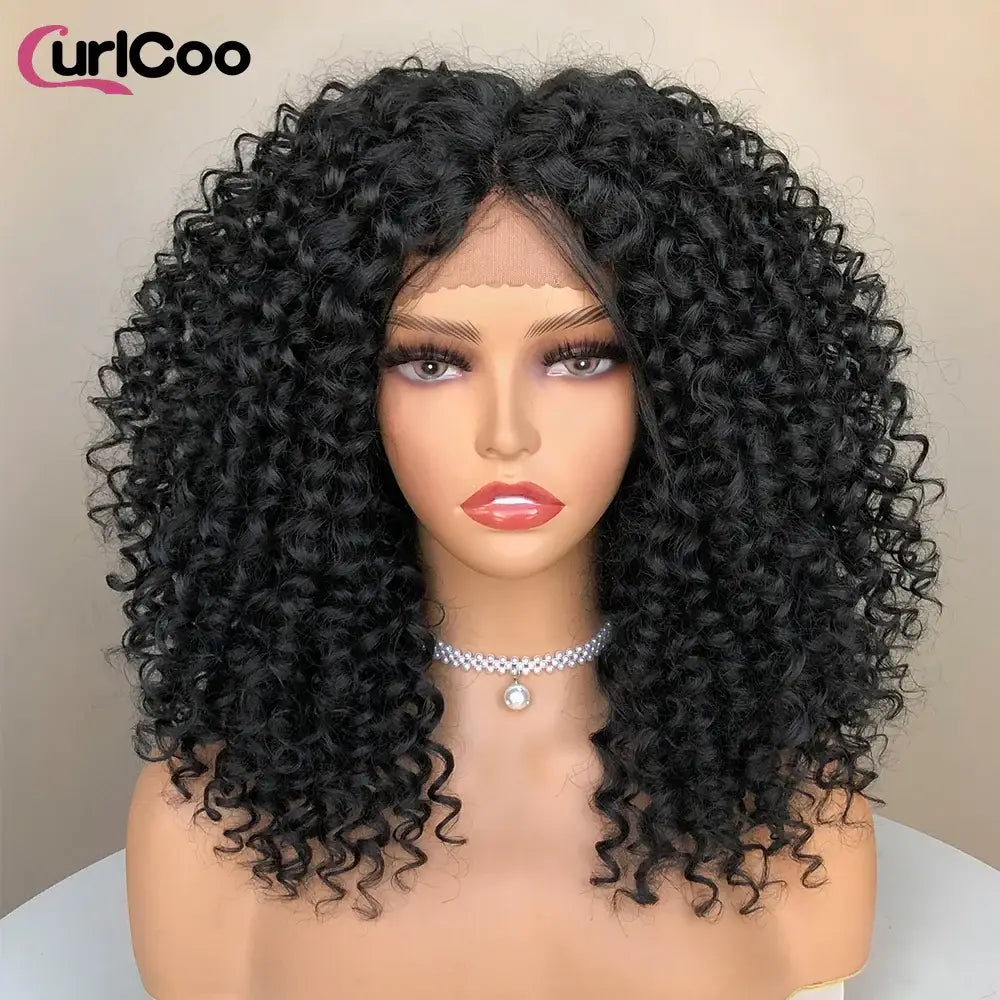 Queen Afro Beauty Essentials: Hair and Skincare for Every Trend - #1B / 16inches / Lace Front | 150%