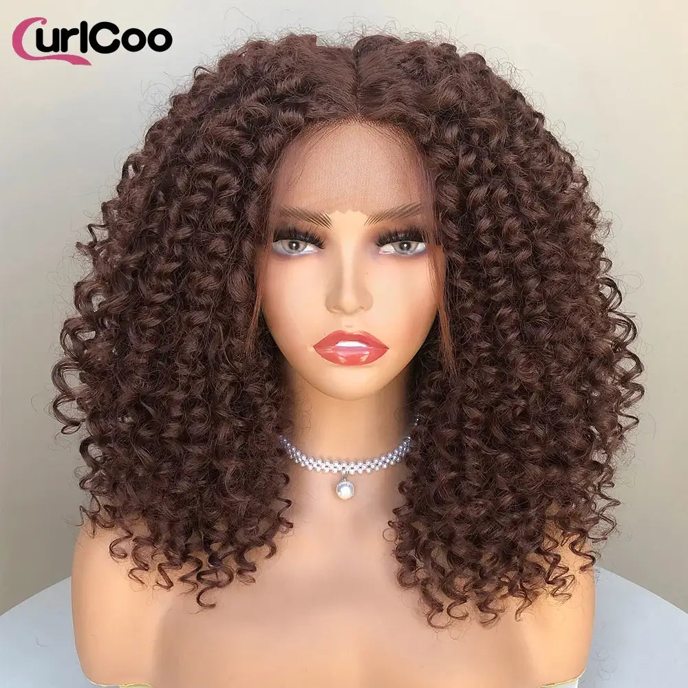 Queen Afro Beauty Essentials: Hair and Skincare for Every Trend - #33 / 16inches / Lace Front | 150%