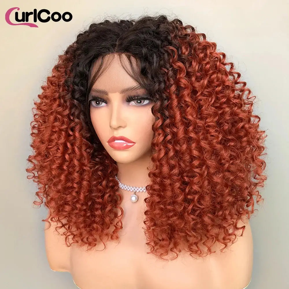 Queen Afro Beauty Essentials: Hair and Skincare for Every Trend - T14-13 / 16inches / Lace Front | 150%