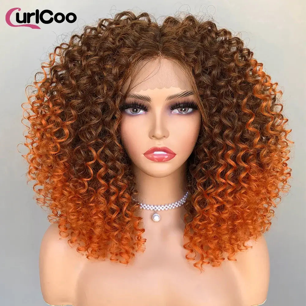 Queen Afro Beauty Essentials: Hair and Skincare for Every Trend - T1B-18C / 16inches / Lace Front | 150%