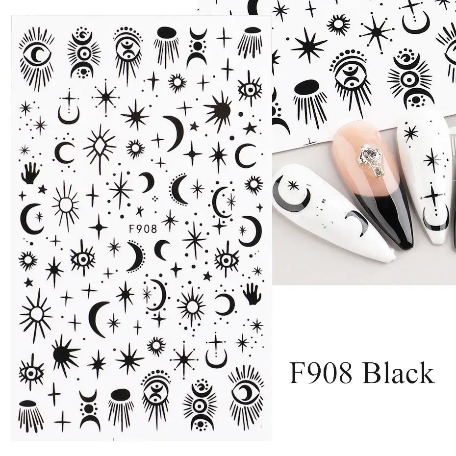 Queen Afro Nail Products: Vibrant Polishes and Trendy Nail Art - F908 Black