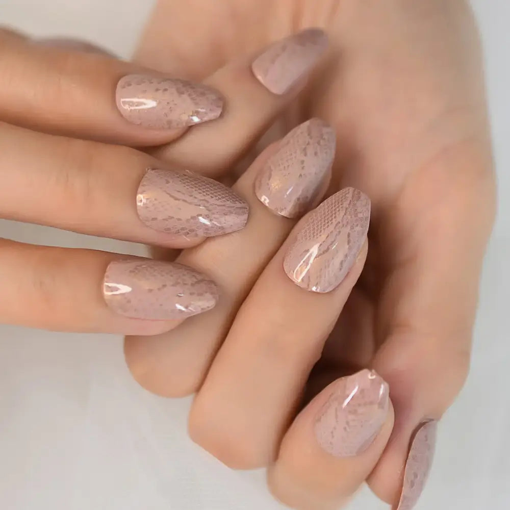 Queen Afro Pink Ombre Coffin Fake Nails for Glamorous Fingertips - L5973