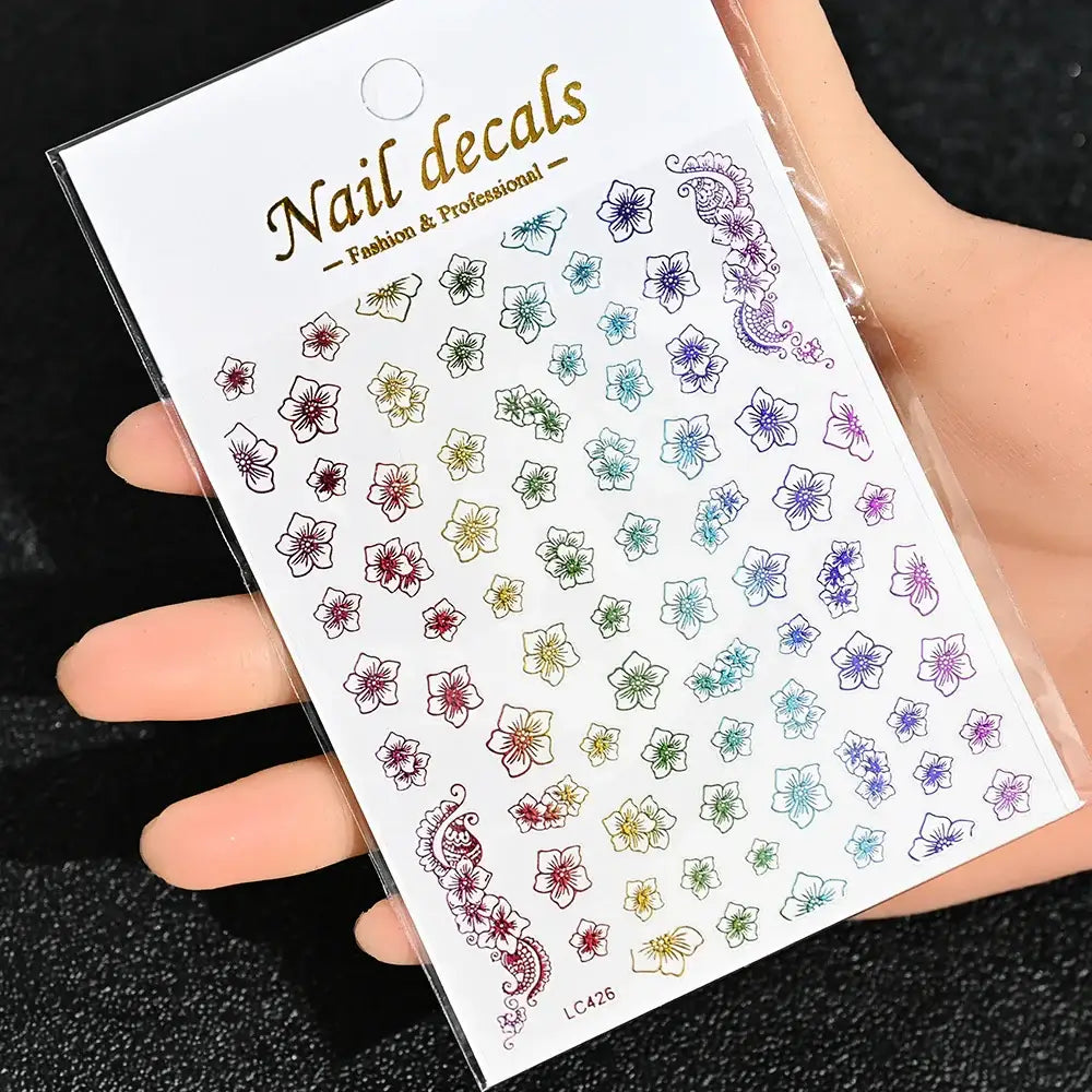 Queen Afro: Trendy Daisy Embossed Nail Art and Accessories Collection - NKS170-LC426-06