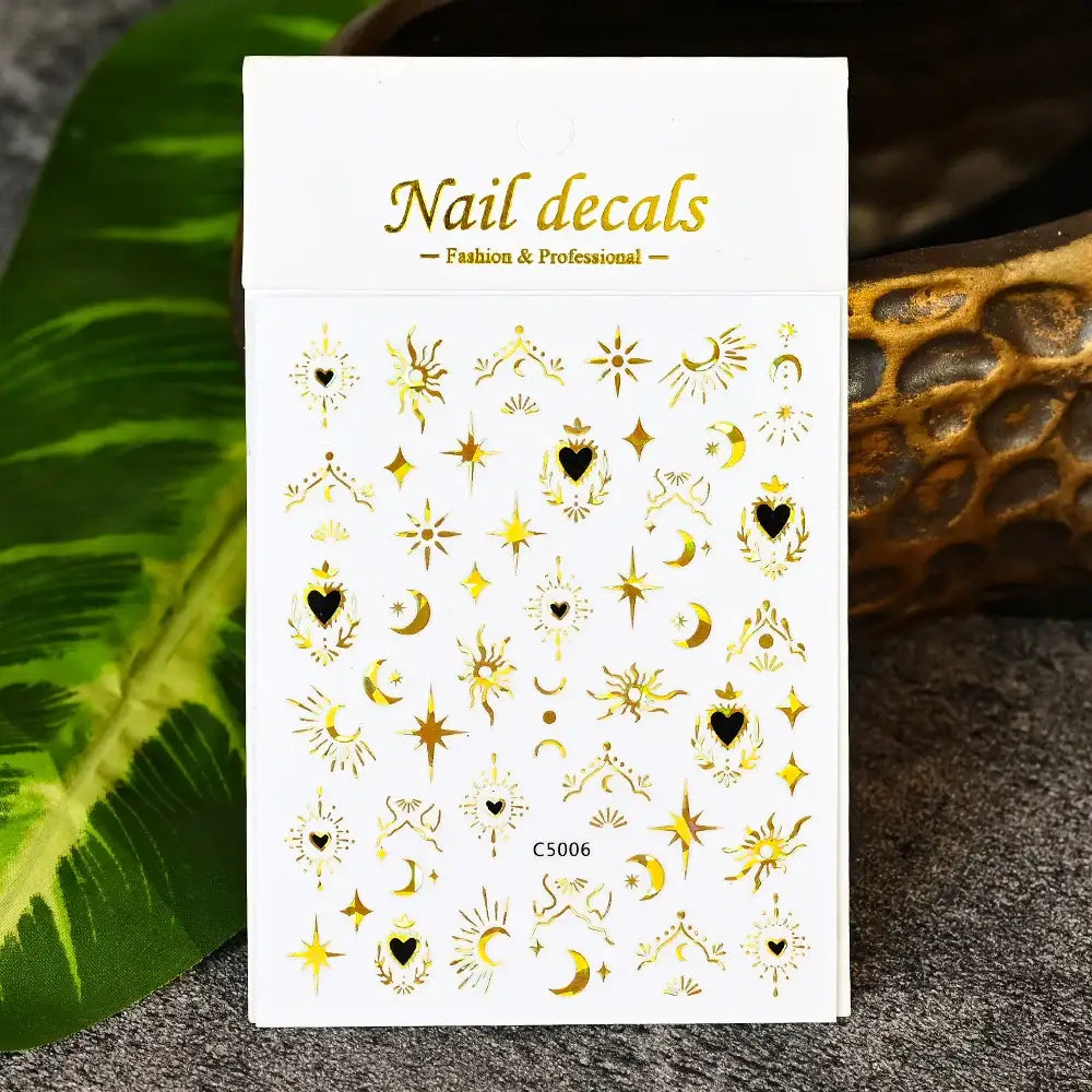 Queen Afro: Trendy Daisy Embossed Nail Art and Accessories Collection - NKZ250-6