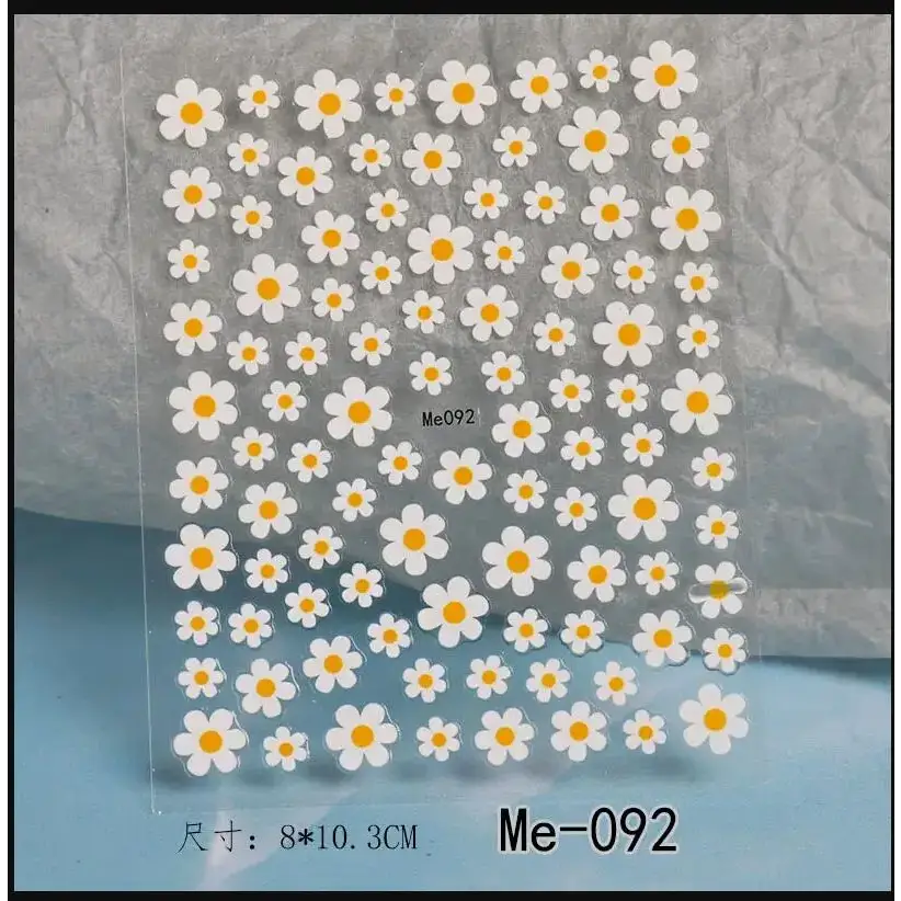 Queen Afro: Trendy Daisy Embossed Nail Art and Accessories Collection - NL-Me092