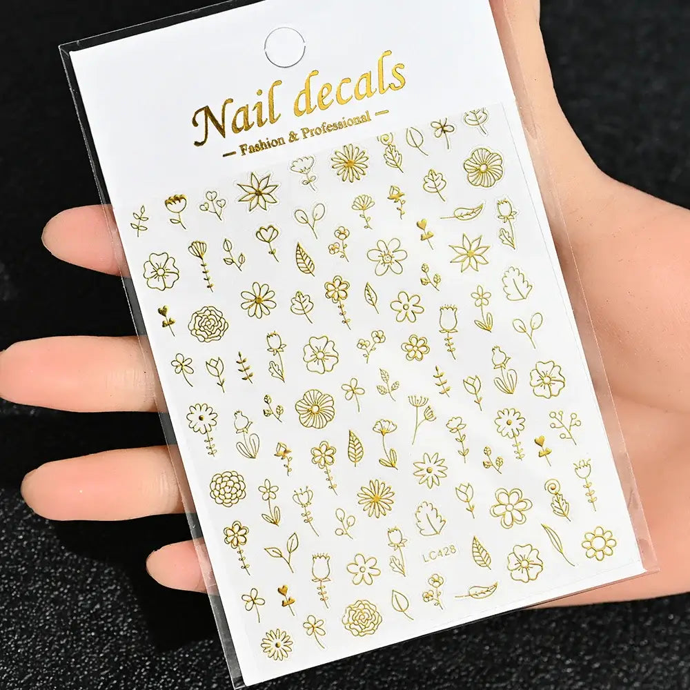 Queen Afro: Trendy Daisy Embossed Nail Art and Accessories Collection - NKS170-LC428-02