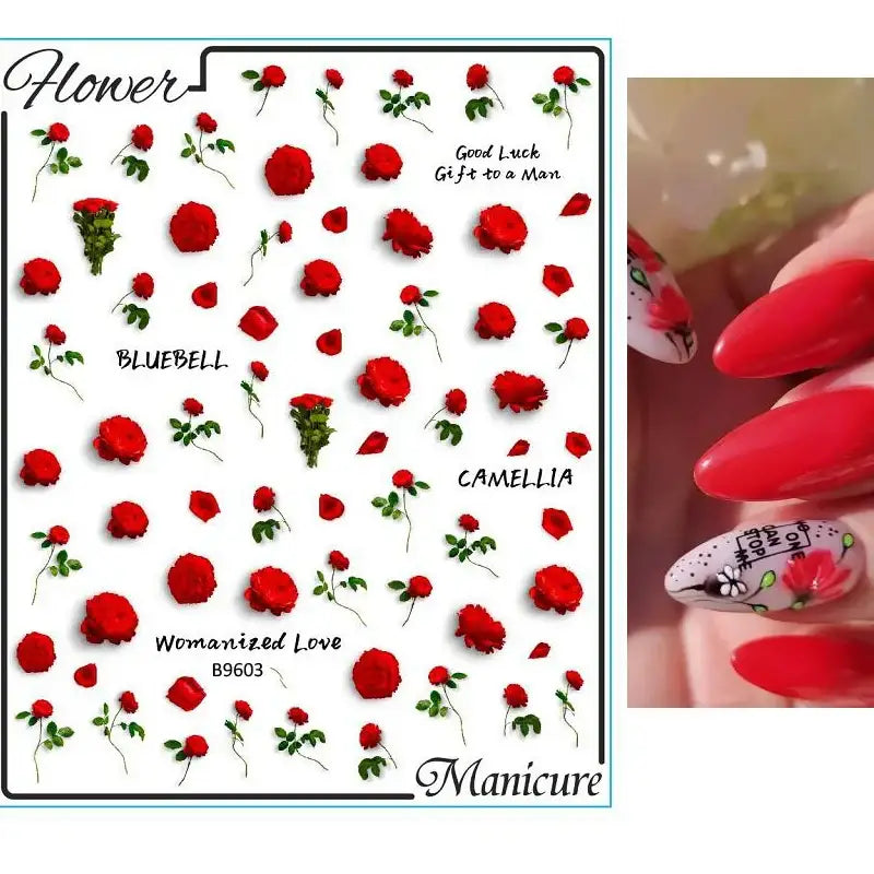 Queen Afro: Trendy Daisy Embossed Nail Art and Accessories Collection - NKZ196-B9603