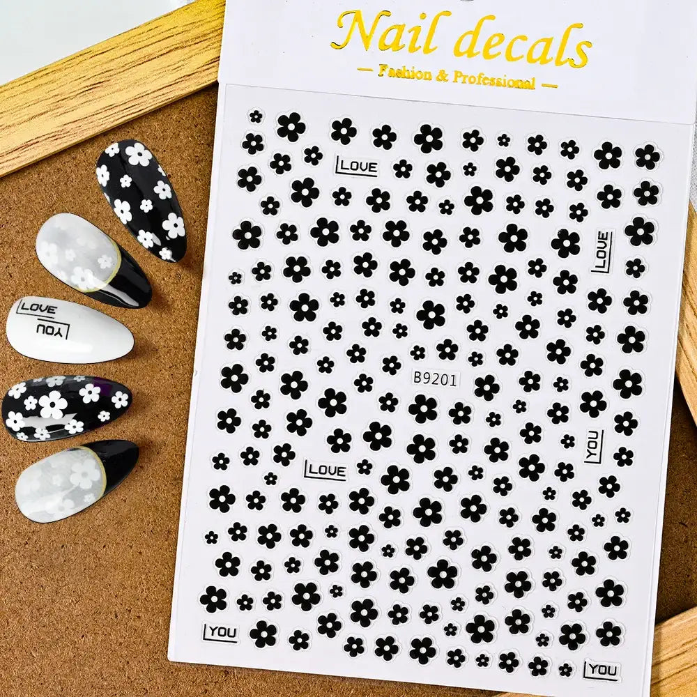 Queen Afro: Trendy Daisy Embossed Nail Art and Accessories Collection - NKS192-04