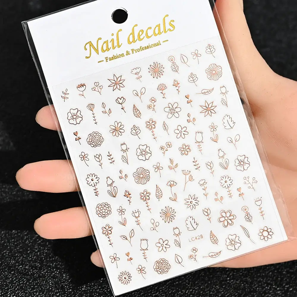 Queen Afro: Trendy Daisy Embossed Nail Art and Accessories Collection - NKS170-LC428-05