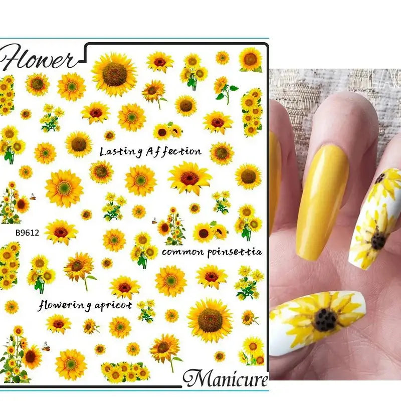 Queen Afro: Trendy Daisy Embossed Nail Art and Accessories Collection - NKZ196-B9612