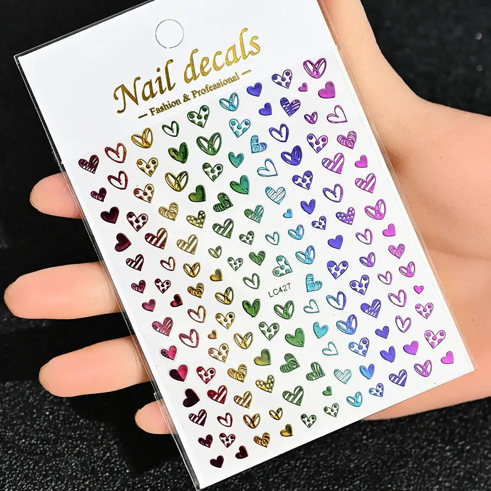 Queen Afro: Trendy Daisy Embossed Nail Art and Accessories Collection - NKS170-LC427-06