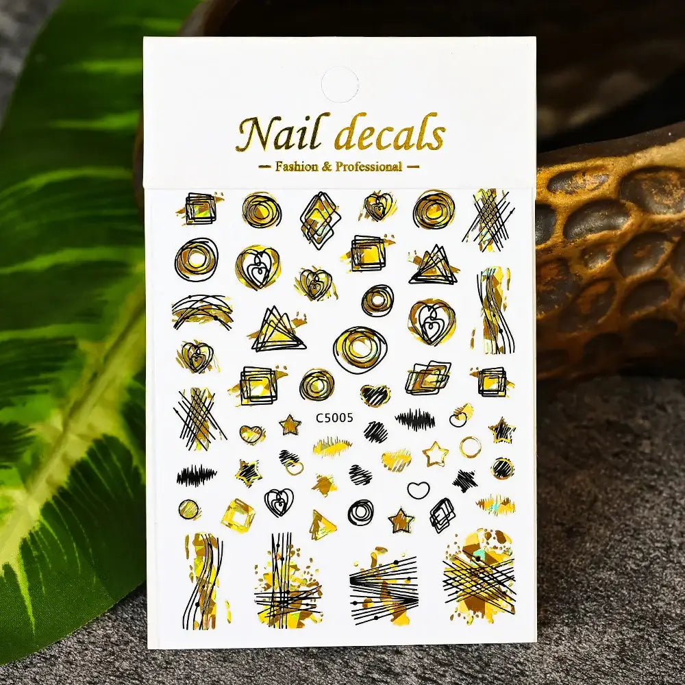 Queen Afro: Trendy Daisy Embossed Nail Art and Accessories Collection - NKZ250-5