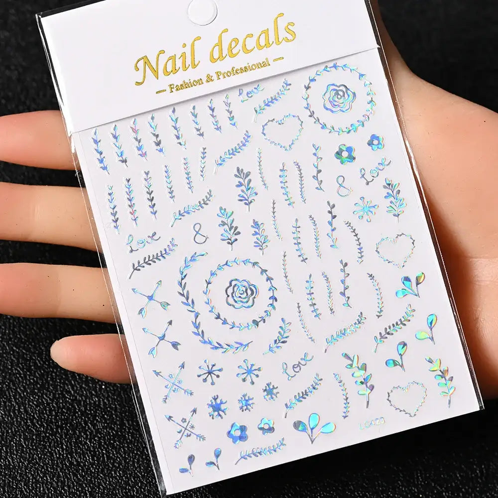 Queen Afro: Trendy Daisy Embossed Nail Art and Accessories Collection - NKS170-LC423-07