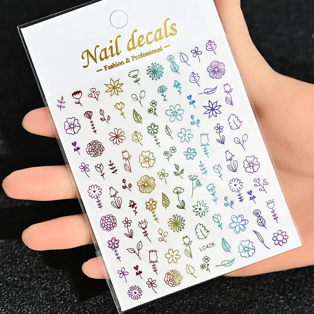 Queen Afro: Trendy Daisy Embossed Nail Art and Accessories Collection - NKS170-LC428-06