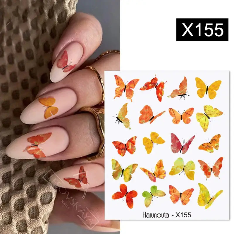 Queen Afro’s Color Block Nail Art and Decals for Unique Self-Expression - X155