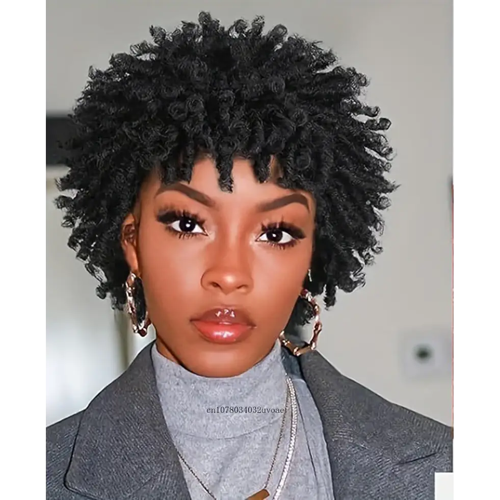 QueenAfro: Unique Beauty Essentials and Synthetic Braided Wigs - Black / 4 inches