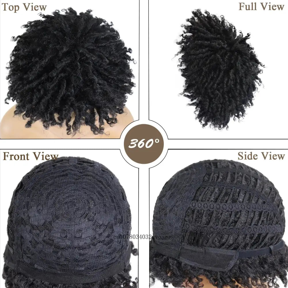 QueenAfro: Unique Beauty Essentials and Synthetic Braided Wigs - Black / 4 inches