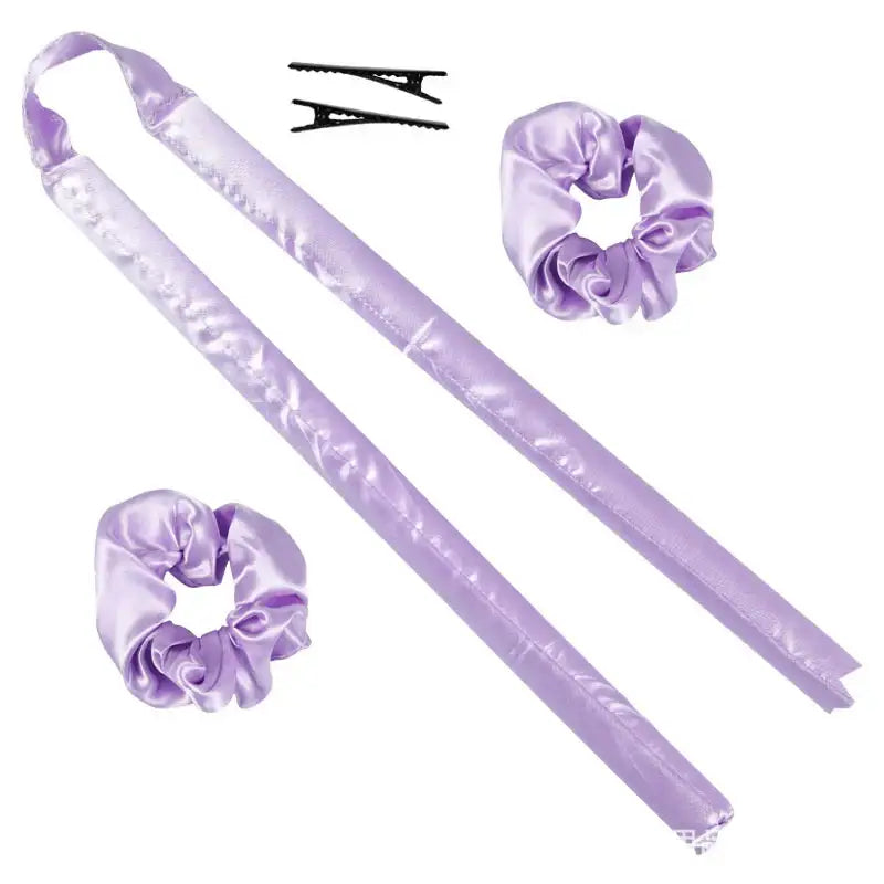 Revitalize Your Hair with Our Heatless Curling Rod and Care Line - 4-Purple