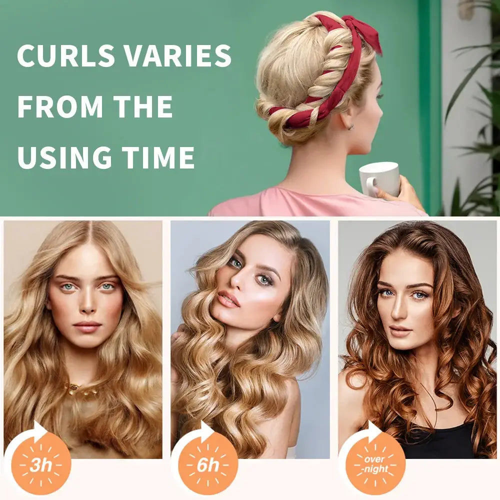 Revitalize Your Hair with Our Heatless Curling Rod and Care Line