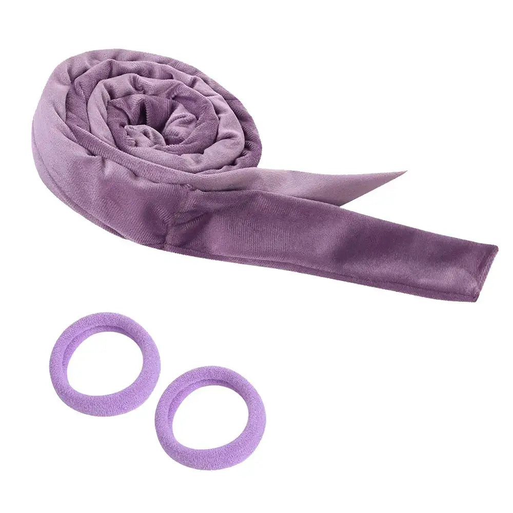 Revitalize Your Hair with Our Heatless Curling Rod and Care Line - 1-Purple