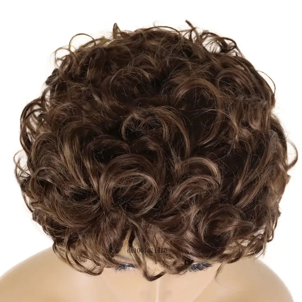 Shop Curly Synthetic Wigs and Beauty Essentials at Queen Afro - Brown