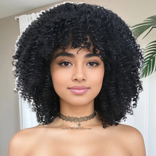 Shop New Arrivals: Trendy Afro Curly Wigs and More at Queen Afro - Jet-black