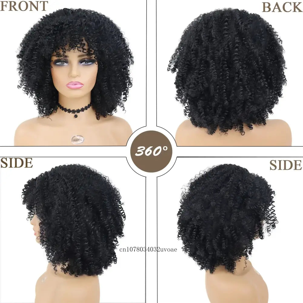 Shop New Arrivals: Trendy Afro Curly Wigs and More at Queen Afro - Jet-black