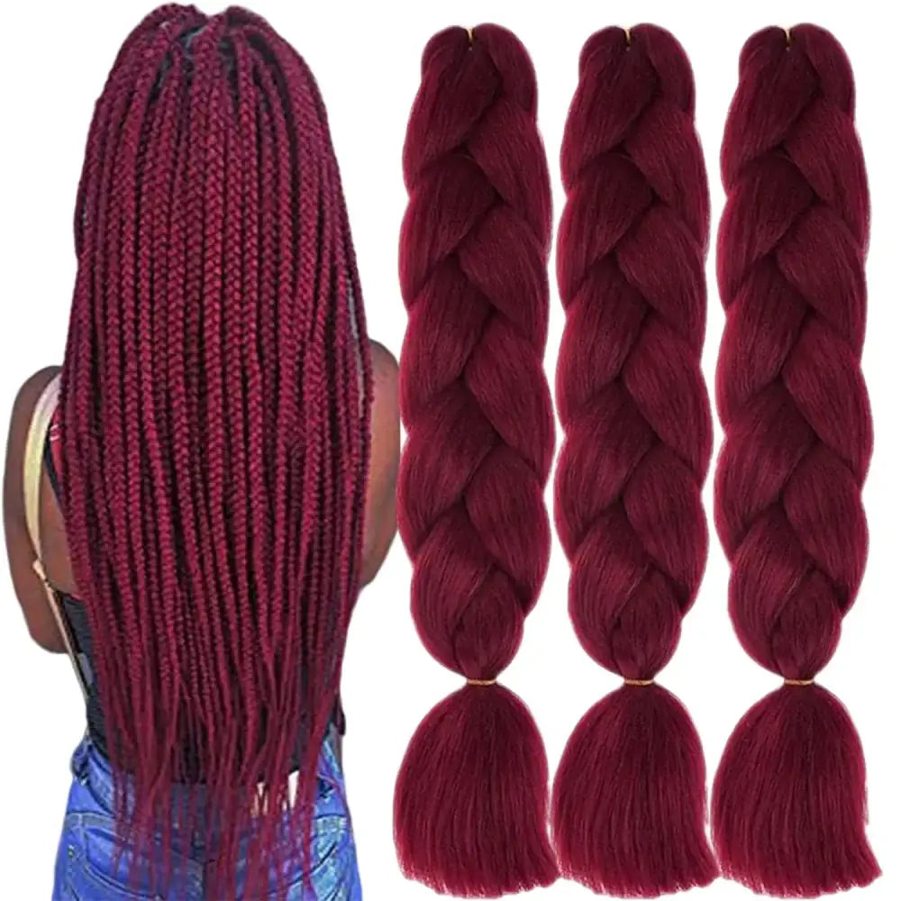 Stunning Braided Wigs for Effortless Style and Natural Beauty - CBZ-three colour 9 / 24inches