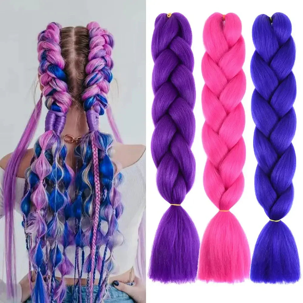 Stunning Braided Wigs for Effortless Style and Natural Beauty - CBZ-three colour 6 / 24inches