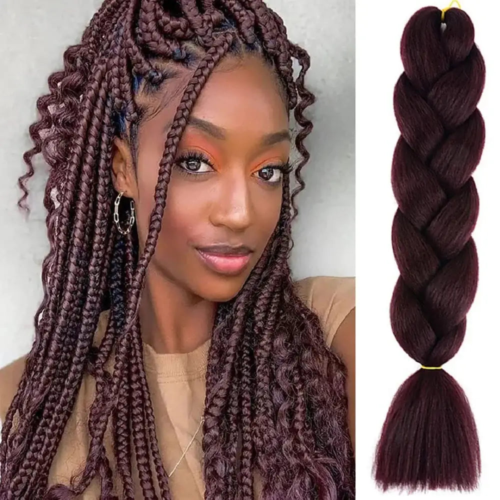 Stunning Braided Wigs for Effortless Style and Natural Beauty - CBZD-99J / 24inches