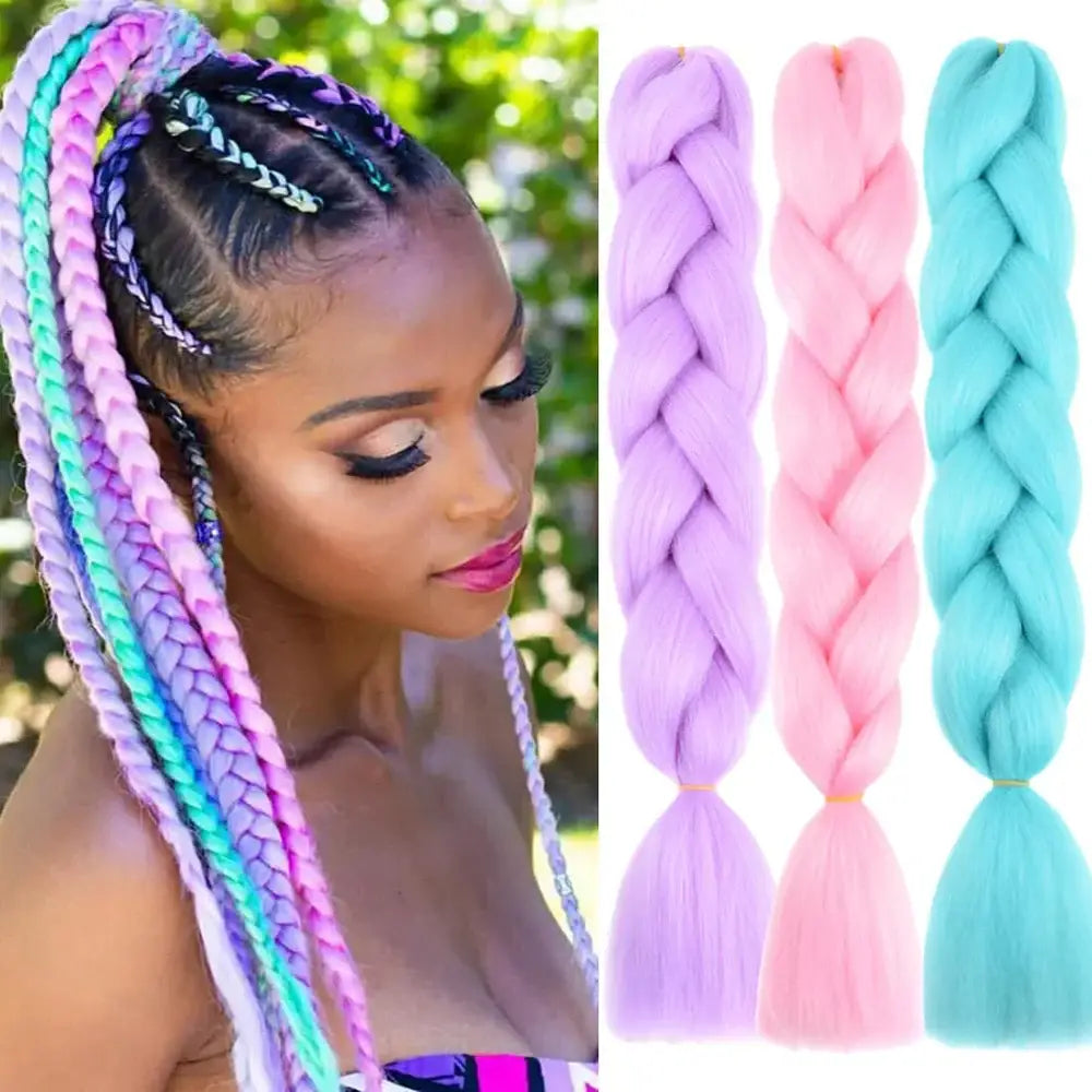 Stunning Braided Wigs for Effortless Style and Natural Beauty - CBZ-three colour 2 / 24inches