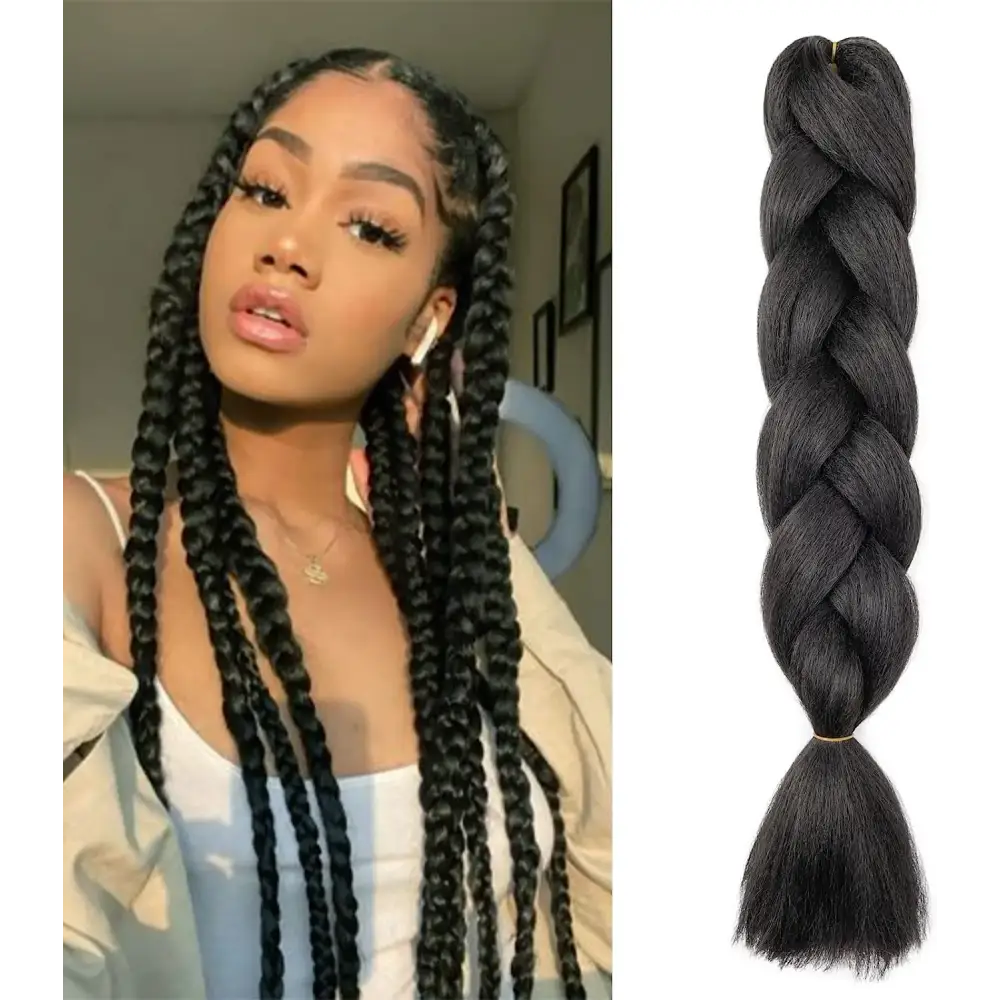 Stunning Braided Wigs for Effortless Style and Natural Beauty - CBZD-2 / 24inches