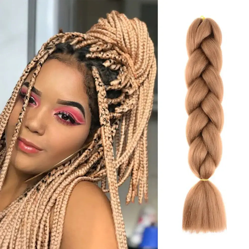 Stunning Braided Wigs for Effortless Style and Natural Beauty - CBZD-30 / 24inches